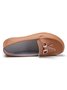 Cowhide Retro Casual Tassel Flat Shoes