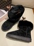 Christmas Fur Antlers Snow Boots