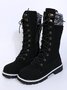 Casual Stitching Metal Martin Combat Boots