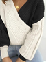Wool/Knitting Loosen Guipure Sweater