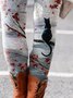 Casual Style Cute Cat Print Leggings