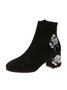Ethnic Embroidered Short Ankle Boots