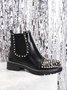 Personalized Rivet Zipper Chesil Chelsea Boots