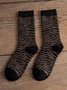 Wool Striped Striped Thermal Socks