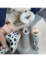 Casual Leopard Print Warm Snow Snow Boots