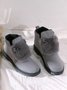 Casual Wool Stitching And Velvet Warm Short Snow Boots