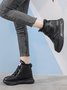 Casual Velcro Plus Velvet Platform Ankle Boots