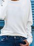 Women's Plain Cotton Blends Shirt & Top