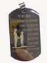 From Mom to Son - Stainless Steel Dog Tag Necklace
