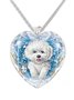 Crystal Animal Dog Necklace