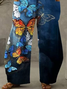 Women's Butterfly Print Vintage Casual Loose Pants Casual Pants