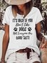 Funny Dog Lover Letter Short Sleeve Top