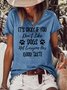 Funny Dog Lover Letter Short Sleeve Top