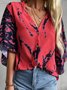 Casual tie-dye print spring new hot designer women's shirts