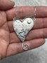 Vintage Engraved Heart Necklace