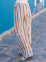 Loose Striped Casual Long Pants