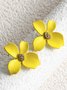 Casual Versatile Bionic Flower Earrings Dress Jewelry