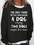Women Text Letters Crew Neck Cotton-Blend Long Sleeve Casual Daily Spring/Fall Sweatshirt