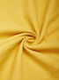 Yellow Cap Sleeve Cotton Linen Shift Dress