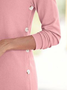 Casual Plain Autumn Regular Fit Long sleeve Crew Neck Cotton-Blend Mid-long Medium Elasticity Tops for Women