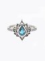 Vintage Ethnic Openwork Floral Diamond Ring