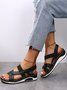 Casual Plain Autumn Daily Open-Top Lycra Slip On Strappy Sandals EVA Sandals for Women