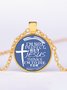 Women Vintage All Season Text Letters Crystal Daily Crystal Crystal Standard Pendant Necklaces Necklace