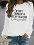 Women Casual Text Letters Autumn Polyester Micro-Elasticity Daily H-Line Regular Regular Size Sweatshirts