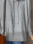 Casual Plain Autumn Micro-Elasticity Loose Turtleneck Regular H-Line Regular Sweatshirts for Women