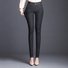 Casual Plain Autumn Natural High Elasticity Daily Slim fit Pants Denim Long Jeans for Women
