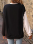 Geometric Casual Autumn Micro-Elasticity Regular Fit Long sleeve Crew Neck Regular Regular Size Sweatshirt for Women