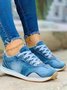 Color Block Sports All Season Split Joint Breathable Sports & Outdoor Canvas Rubber Canvas Sneakers for Women
