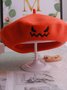 Halloween Funny Embroidered Beret Devil Emoji Hat