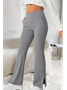 Casual Plain Autumn Regular Fit Elastic Band Bell-Bottomtrousers A-Line Regular Regular Size Sweatpants for Women