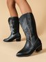 Casual Ethnic Embroidered Cowboy Cowboy Boot