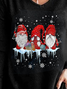 V Neck Loose Santa Claus T-Shirt