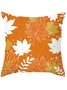 Thanksgiving Harvest Holiday Party Maple Leaf Print Home Pillow Cushion Cover 45*45