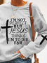Casual Loose Text Letters Sweatshirt