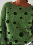 Polka Dots Boho Loose Sweater