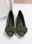 Bow Knot Anti-Suede Upper Flats