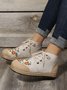Bohemian Ethnic Style Embroidered Flower Straw Boots