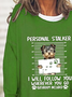 Loose Casual Text Letters Sweatshirt