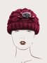 Ethnic Vintage 3D Floral Beaded Woolen Hat
