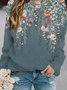 Casual Floral Sweatshirts