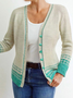 Casual Color Block Wool/Knitting Sweater