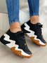 Platform Platform Heel Casual Lace-Up Sneakers