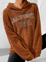 Hoodie Casual Text Letters Sweatshirts