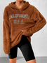 Hoodie Casual Text Letters Sweatshirts