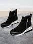Faux Suede Panel Sports Booties