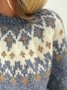 Boho Yarn/Wool Yarn Loose Sweater